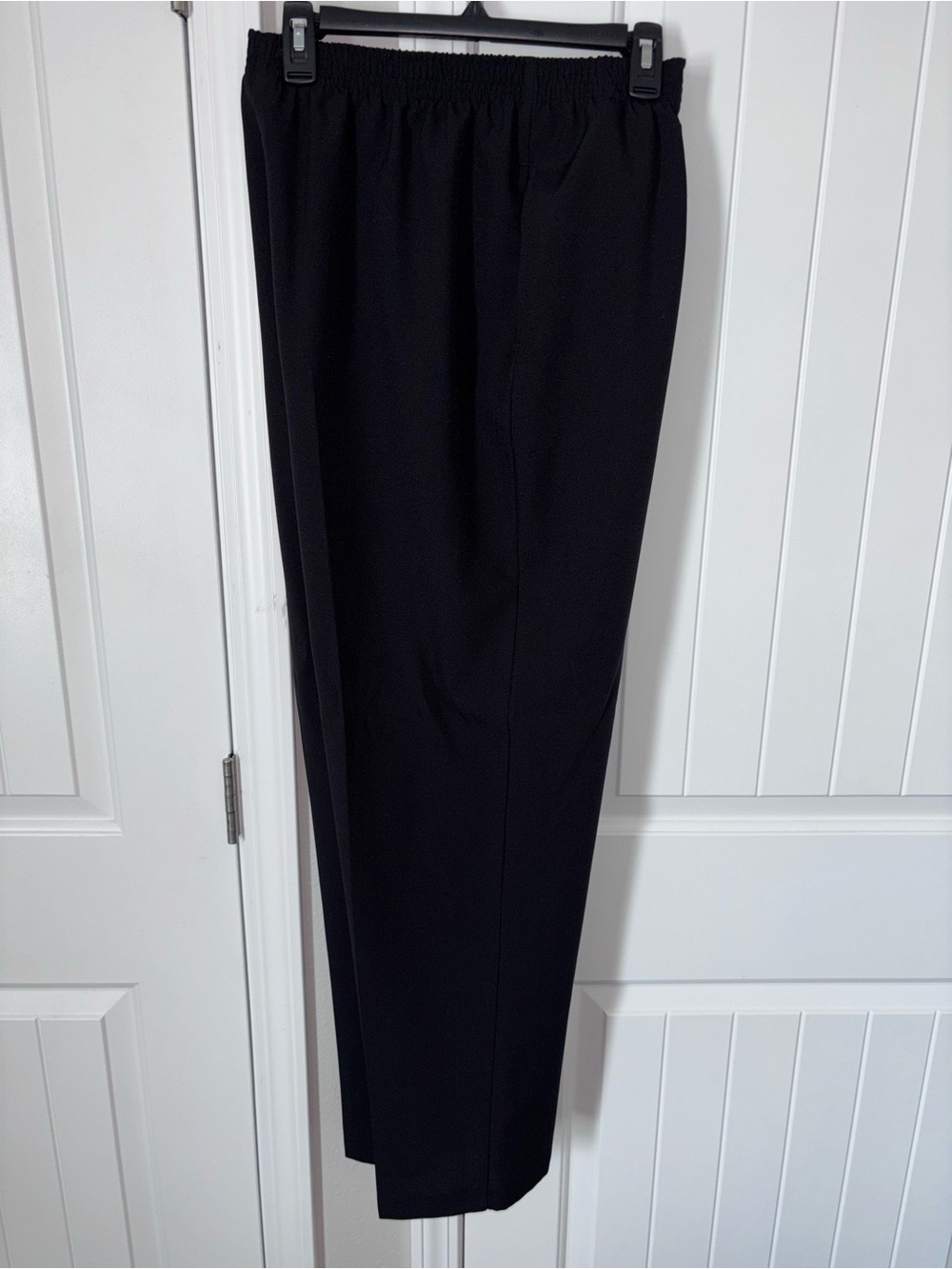 Bon Worth Black Men's Elastic-Waist Dress Pants